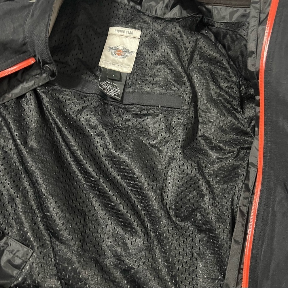 Harley Davidson RCS FUNCTIONAL Shell Jacket Women's Size Large Black Reflective - Picture 7 of 14